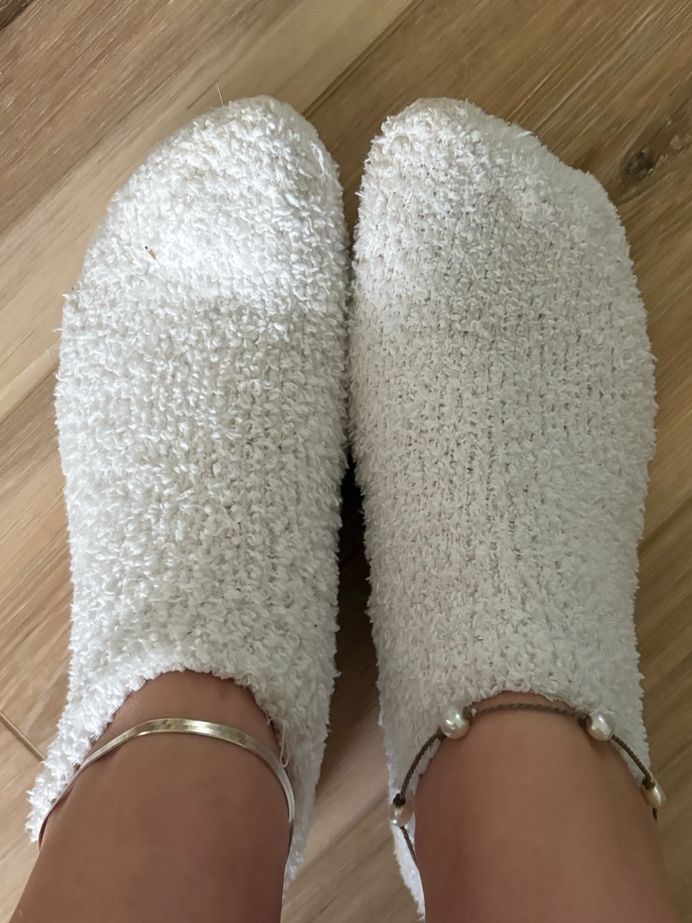 Worn White Women's Socks